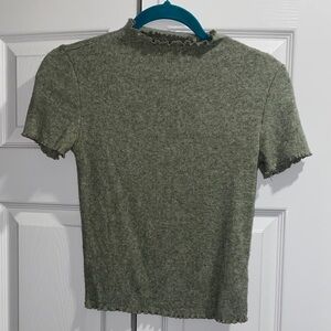 Green Short Sleeve Kit Top Forever 21 Medium
